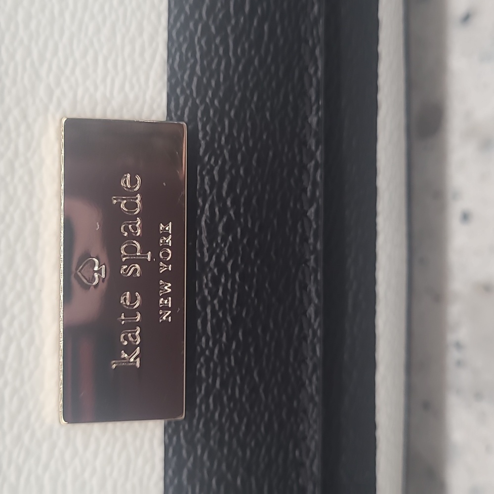Kate Spade Black and White Striped Crossbody Bag - Picture 2 of 12